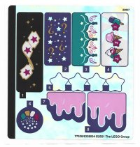 LEGO part Sticker Sheet for Set 41687, Iridescent Mirrored - (77530/6338034) 41687stk01