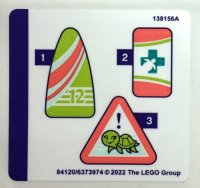 LEGO part Sticker Sheet for Set 41697 - (84120/6373974) 41697stk01