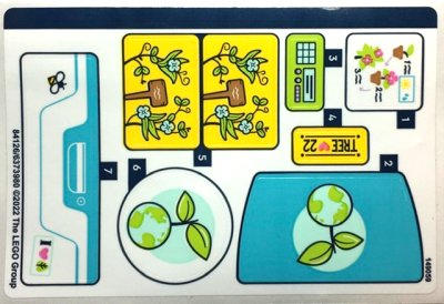 LEGO part Sticker Sheet for Set 41707 - (84126/6373980) (41707stk01)