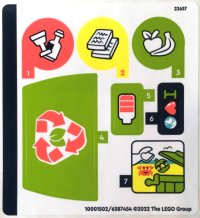 LEGO part Sticker Sheet for Set 41712 - (10001502/6387454) 41712stk01