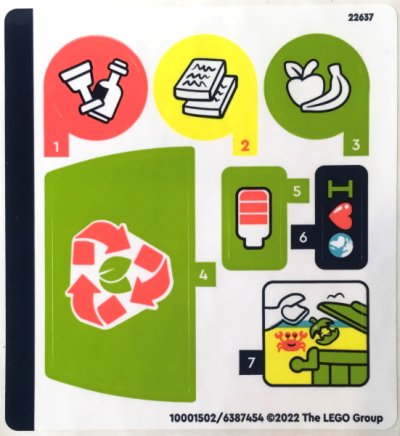 LEGO part Sticker Sheet for Set 41712 - (10001502/6387454) (41712stk01)