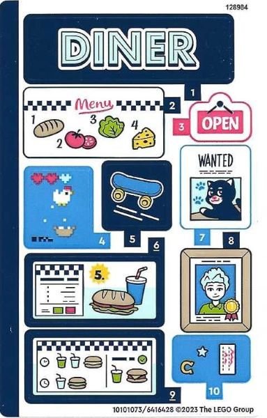 LEGO part Sticker Sheet for Set 41728 - (10101073/6416428) (41728stk01)