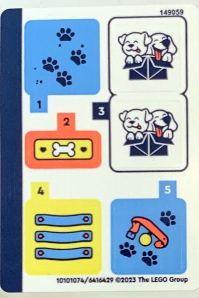 LEGO part Sticker Sheet for Set 41738 - (10101074/6416429) (41738stk01)