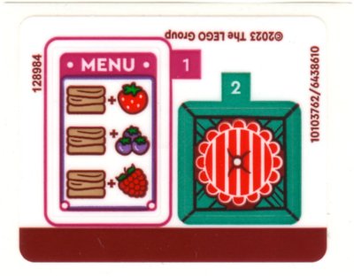 LEGO part Sticker Sheet for Set 41753 - (10103762/6438610) (41753stk01)