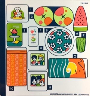 LEGO part Sticker Sheet for Set 41754 - (10101078/6416434) (41754stk01)