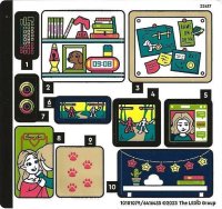 LEGO part Sticker Sheet for Set 41755 - (10101079/6416435) 41755stk01