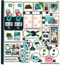 LEGO part Sticker Sheet for Set 41756 - (10104185/6442197) 41756stk01