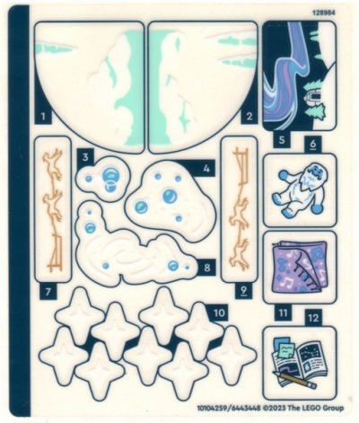 LEGO part Sticker Sheet for Set 41760 - (10104259/6443448) (41760stk01)