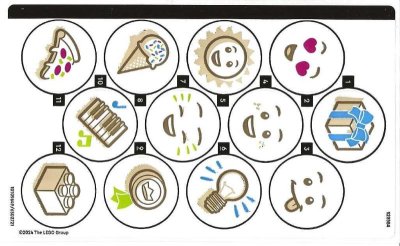 LEGO part Sticker Sheet for Set 41839 - (10109649/6502721) (41839stk01)