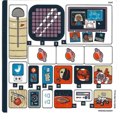 LEGO part Sticker Sheet for Set 42605 - (10106055/6466619) (42605stk01)