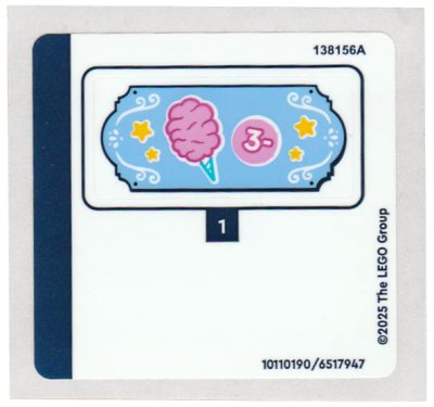 LEGO part Sticker Sheet for Set 42643 - (10110190/6517947) (42643stk01)
