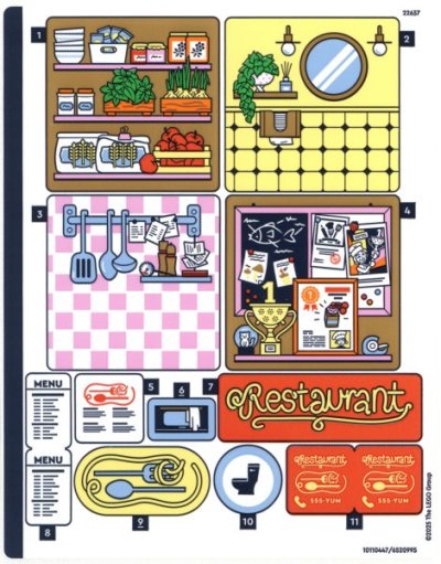 LEGO part Sticker Sheet for Set 42655 - (10110447/6520995) (42655stk01)