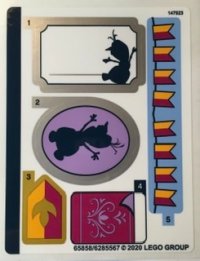 LEGO part Sticker Sheet for Set 43175, Sheet 1 - (65858/6285567) 43175stk01
