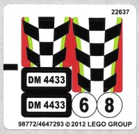 LEGO part Sticker Sheet for Set 4433 - (98772/4647293) 4433stk01