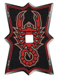 LEGO part Plastic Shield for Large Figures with Knights Kingdom Vladek Scorpion Pattern 48141a