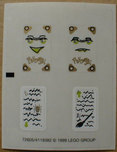 LEGO part Sticker Sheet for Set 5804 - (72605/4119382) (5804stk01)