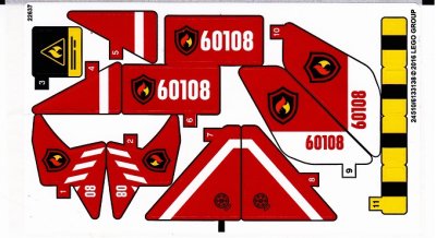 LEGO part Sticker Sheet for Set 60108 - International Version  - (24510/6133138) (60108stk01a)