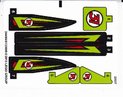 LEGO part Sticker Sheet for Set 60114 - International Version - (24489/6133089) (60114stk01a)