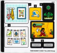 LEGO part Sticker Sheet for Set 60291 - (73961/6329611) 60291stk01