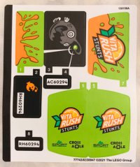 LEGO part Sticker Sheet for Set 60294 - (77743/6338847) 60294stk01