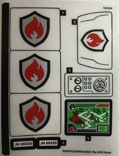 LEGO part Sticker Sheet for Set 60320 - (10100070/6399093) (60320stk01)