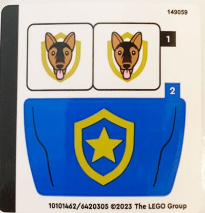 LEGO part Sticker Sheet for Set 60369 - (10101462/6420305) (60369stk01)
