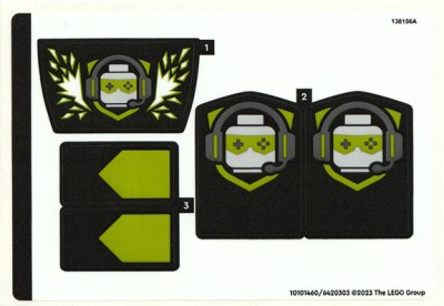 LEGO part Sticker Sheet for Set 60388, Sheet 2 - (10101460/6420303) (60388stk02)