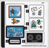 LEGO onderdeel Sticker Sheet for Set 60398 - (10103039/6434391) 60398stk01
