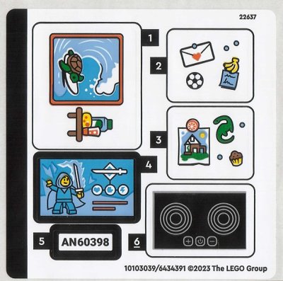 LEGO part Sticker Sheet for Set 60398 - (10103039/6434391) (60398stk01)