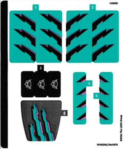 LEGO part Sticker Sheet for Set 60406 - (10105282/6461878) (60406stk01)