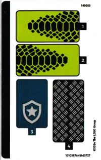 LEGO part Sticker Sheet for Set 60415 - (10105876/6465727) 60415stk01