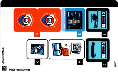 LEGO part Sticker Sheet for Set 60504 - (10115235/6579994) (60504stk01)