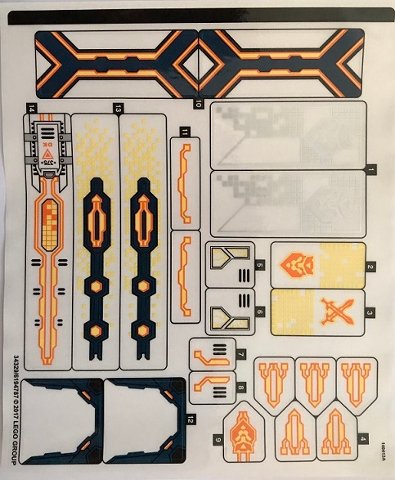 LEGO part Sticker Sheet for Set 70357 - (34329/6194787) (70357stk01)