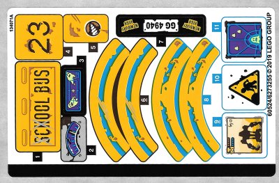 LEGO part Sticker Sheet for Set 70423 - (60524/6273255) (70423stk01)