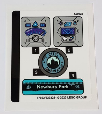 LEGO part Sticker Sheet for Set 70427 - (67022/6293281) (70427stk01)