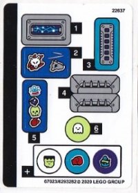 LEGO part Sticker Sheet for Set 70428 - (67023/6293282) 70428stk01