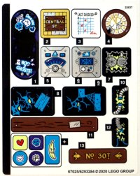 LEGO part Sticker Sheet for Set 70430 - (67025/6293284) 70430stk01