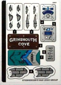 LEGO part Sticker Sheet for Set 70431 - (67026/6293289) 70431stk01
