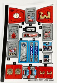 LEGO part Sticker Sheet for Set 70436 - (68998/6309168) 70436stk01