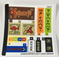 LEGO part Sticker Sheet for Set 70607 - (33383/6186785) 70607stk01