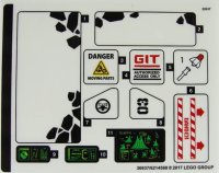 LEGO onderdeel Sticker Sheet for Set 70631 - (36937/6214568) 70631stk01