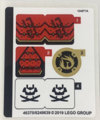 LEGO part Sticker Sheet for Set 70665 - (46370/6249639) 70665stk01