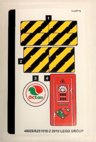LEGO part Sticker Sheet for Set 70823 - (48029/6251018) (70823stk01)