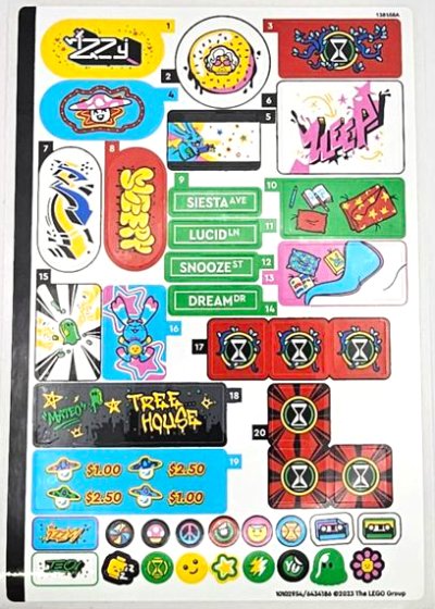 LEGO part Sticker Sheet for Set 71461 - (10102954/6434186) (71461stk01)