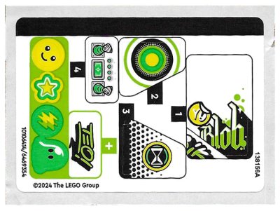 LEGO part Sticker Sheet for Set 71471 - (10106414/6469354) (71471stk01)