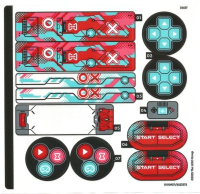 LEGO part Sticker Sheet for Set 71489 - (10110957/6523372) (71489stk01)