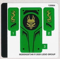 LEGO part Sticker Sheet for Set 71700 - (66265/6287348) 71700stk01