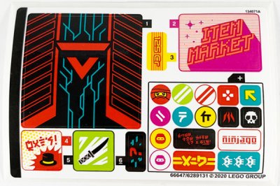 LEGO part Sticker Sheet for Set 71708 - (66647/6289131) (71708stk01)