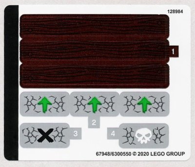 LEGO part Sticker Sheet for Set 71717 - (67948/6300550) (71717stk01)
