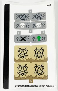 LEGO part Sticker Sheet for Set 71721 - (67959/6300565) 71721stk01